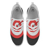 Bullseye Target White And Red Print White Athletic Shoes-grizzshop