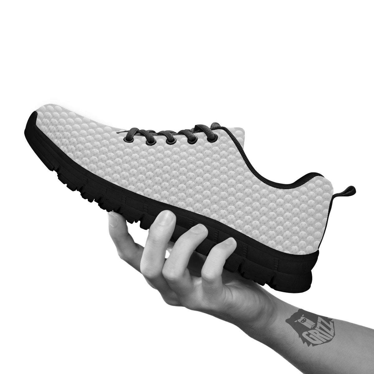 Bumps Texture Print Black Sneaker-grizzshop