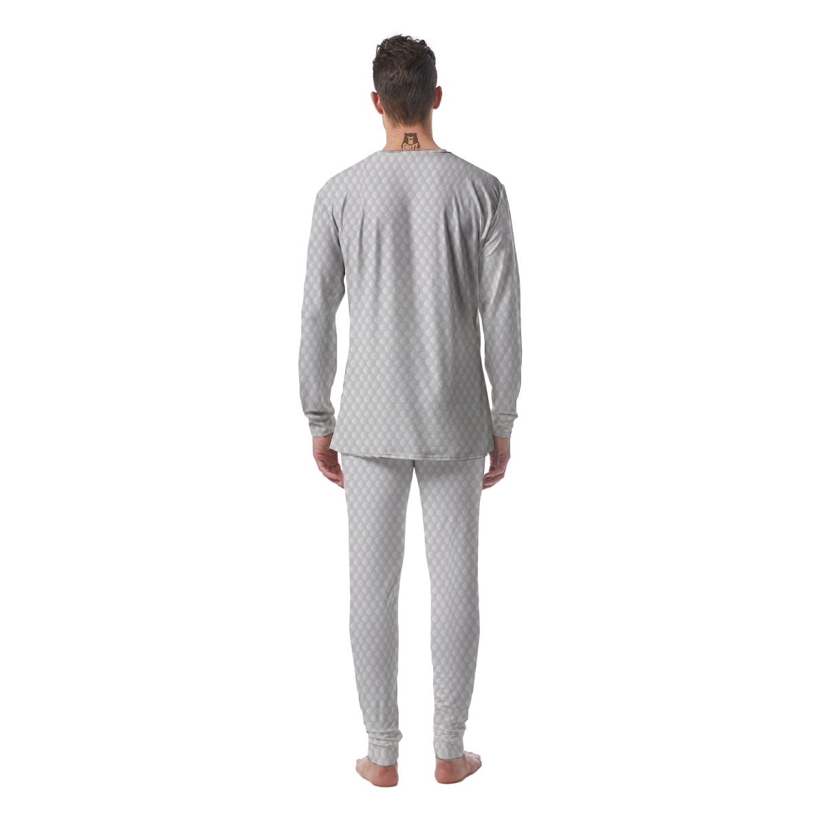 Bumps Texture Print Men's Pajamas-grizzshop