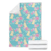 Bunny Rabbit Print Pattern Blanket-grizzshop