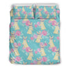 Bunny Rabbit Print Pattern Duvet Cover Bedding Set-grizzshop