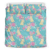 Bunny Rabbit Print Pattern Duvet Cover Bedding Set-grizzshop