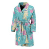 Bunny Rabbit Print Pattern Men Long Robe-grizzshop