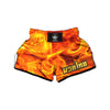 Burning Fire Flame Print Muay Thai Boxing Shorts-grizzshop