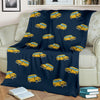 Bus School Pattern Print Blanket-grizzshop