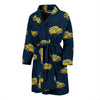 Bus School Pattern Print Men Long Robe-grizzshop