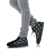 Bus School Pattern Print Men Women's High Top Shoes-grizzshop