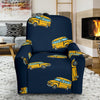 Bus School Pattern Print Recliner Cover-grizzshop