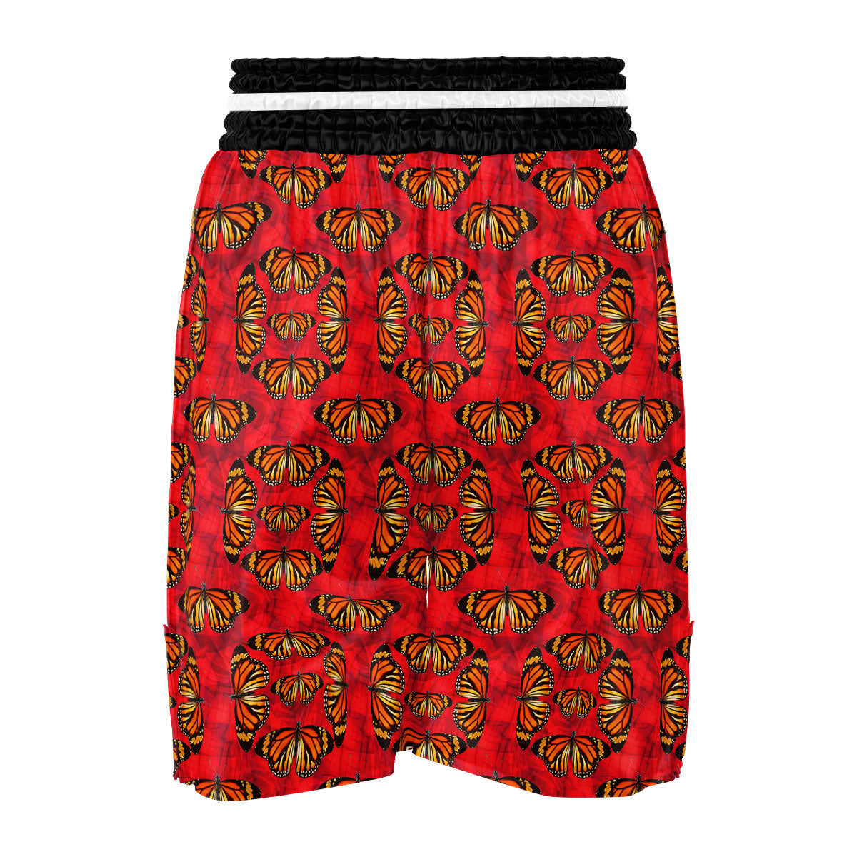 Butterflies Monarch Orange Print Pattern Boxing Shorts-grizzshop