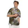 Butterfly Blossom Flower Print Men's Short Sleeve Shirts-grizzshop