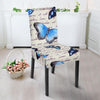 Butterfly Blue Pattern Print Chair Cover-grizzshop