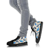 Butterfly Blue Pattern Print Men Women's High Top Shoes-grizzshop