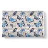 Butterfly Blue Pattern Print Throw Blanket-grizzshop