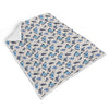 Butterfly Blue Pattern Print Throw Blanket-grizzshop