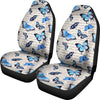 Butterfly Blue Pattern Print Universal Fit Car Seat Cover-grizzshop