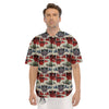 Butterfly Exotic Print Pattern Men's Short Sleeve Shirts-grizzshop