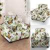 Butterfly Floral Print Armchair Cover-grizzshop