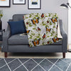 Butterfly Floral Print Blanket-grizzshop