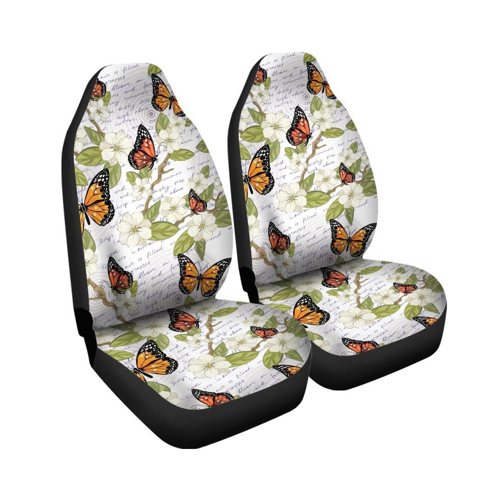 Butterfly Floral Print Car Seat Covers-grizzshop