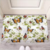 Butterfly Floral Print Door Mat-grizzshop