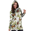 Butterfly Floral Print Hoodie Dress-grizzshop