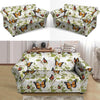 Butterfly Floral Print Loveseat Cover-grizzshop