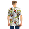 Butterfly Floral Print Men T Shirt-grizzshop