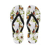 Butterfly Floral Print Men's Flip Flops-grizzshop