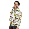 Butterfly Floral Print Men's Hoodie-grizzshop