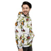 Butterfly Floral Print Men's Hoodie-grizzshop