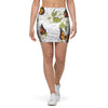 Butterfly Floral Print Mini Skirt-grizzshop