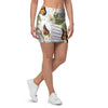 Butterfly Floral Print Mini Skirt-grizzshop