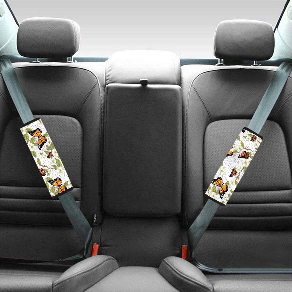 Butterfly Floral Print Seat Belt Cover-grizzshop