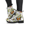 Butterfly Floral Print Women's Boots-grizzshop