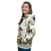 Butterfly Floral Print Women's Hoodie-grizzshop