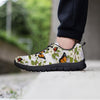 Butterfly Floral Print Women's Sneakers-grizzshop