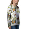 Butterfly Floral Print Women's Sweatshirt-grizzshop