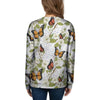 Butterfly Floral Print Women's Sweatshirt-grizzshop