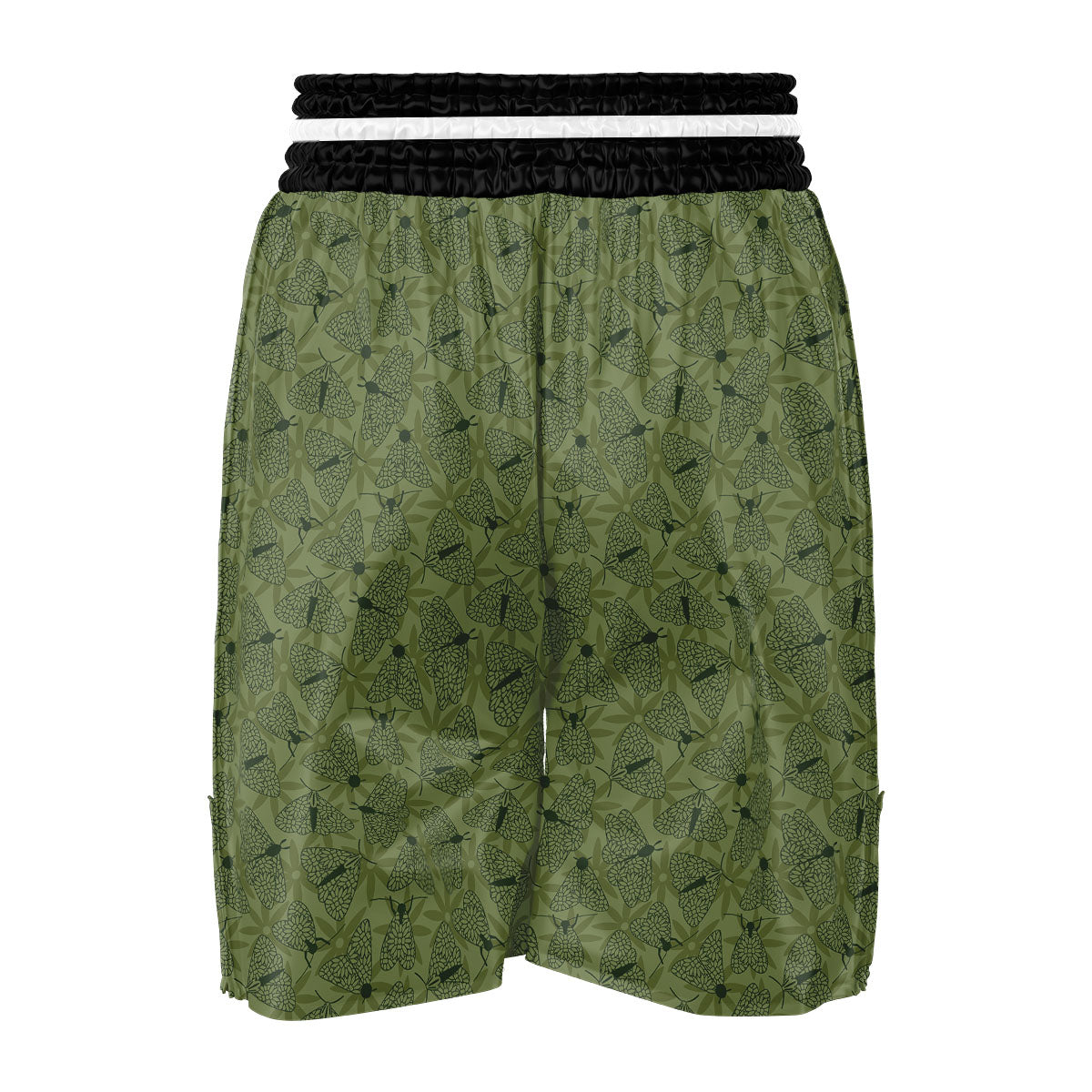Butterfly Monarch Green Print Pattern Boxing Shorts-grizzshop