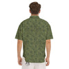 Butterfly Monarch Green Print Pattern Men's Short Sleeve Shirts-grizzshop