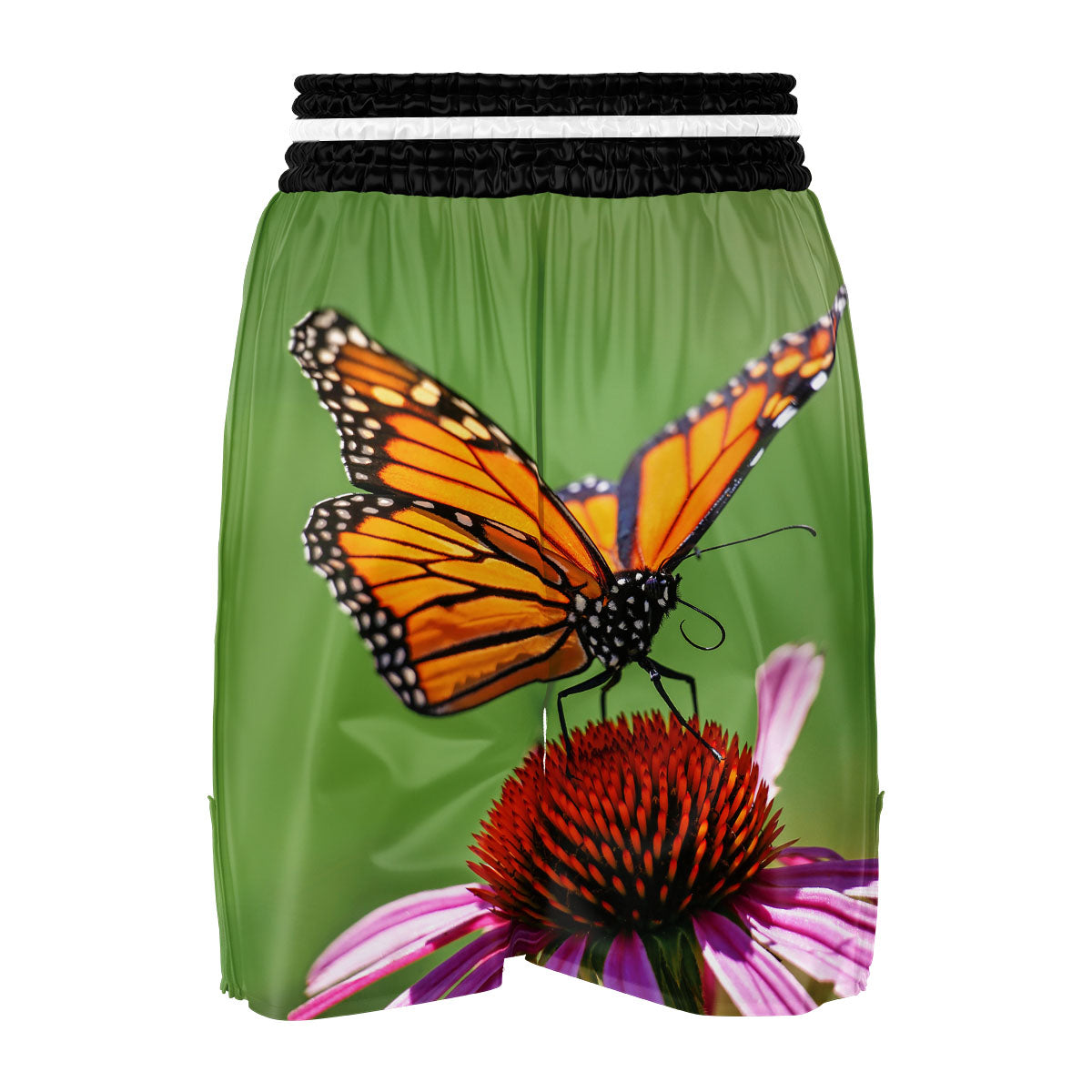 Butterfly Monarch Orange Print Boxing Shorts-grizzshop