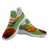 Butterfly Monarch Orange Print White Athletic Shoes-grizzshop