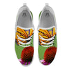 Butterfly Monarch Orange Print White Athletic Shoes-grizzshop