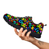 Butterfly Rainbow Print Pattern Black Sneaker-grizzshop