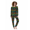 Butterfly Rainbow Print Pattern Women's Pajamas-grizzshop