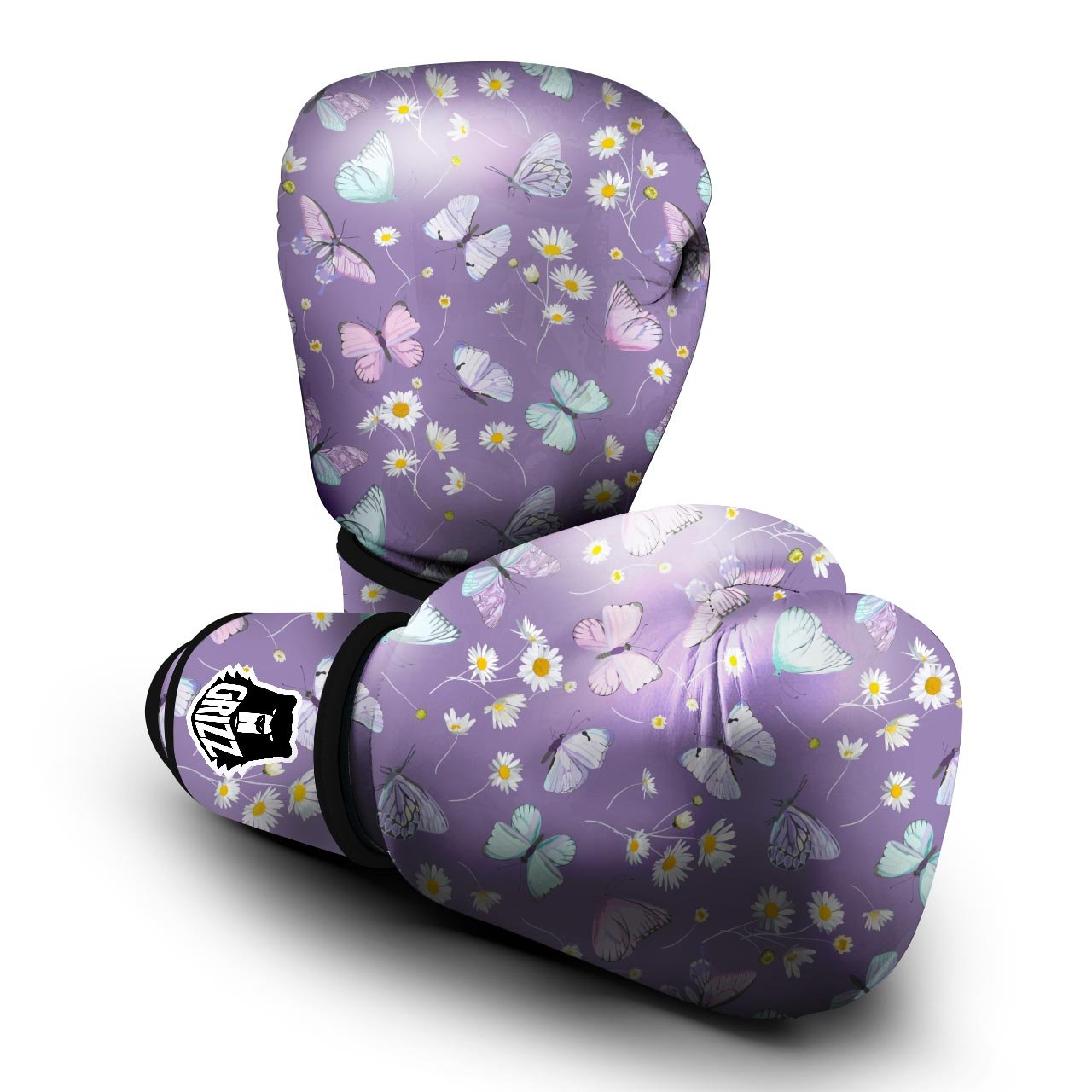 Butterfly Spring Print Pattern Boxing Gloves-grizzshop
