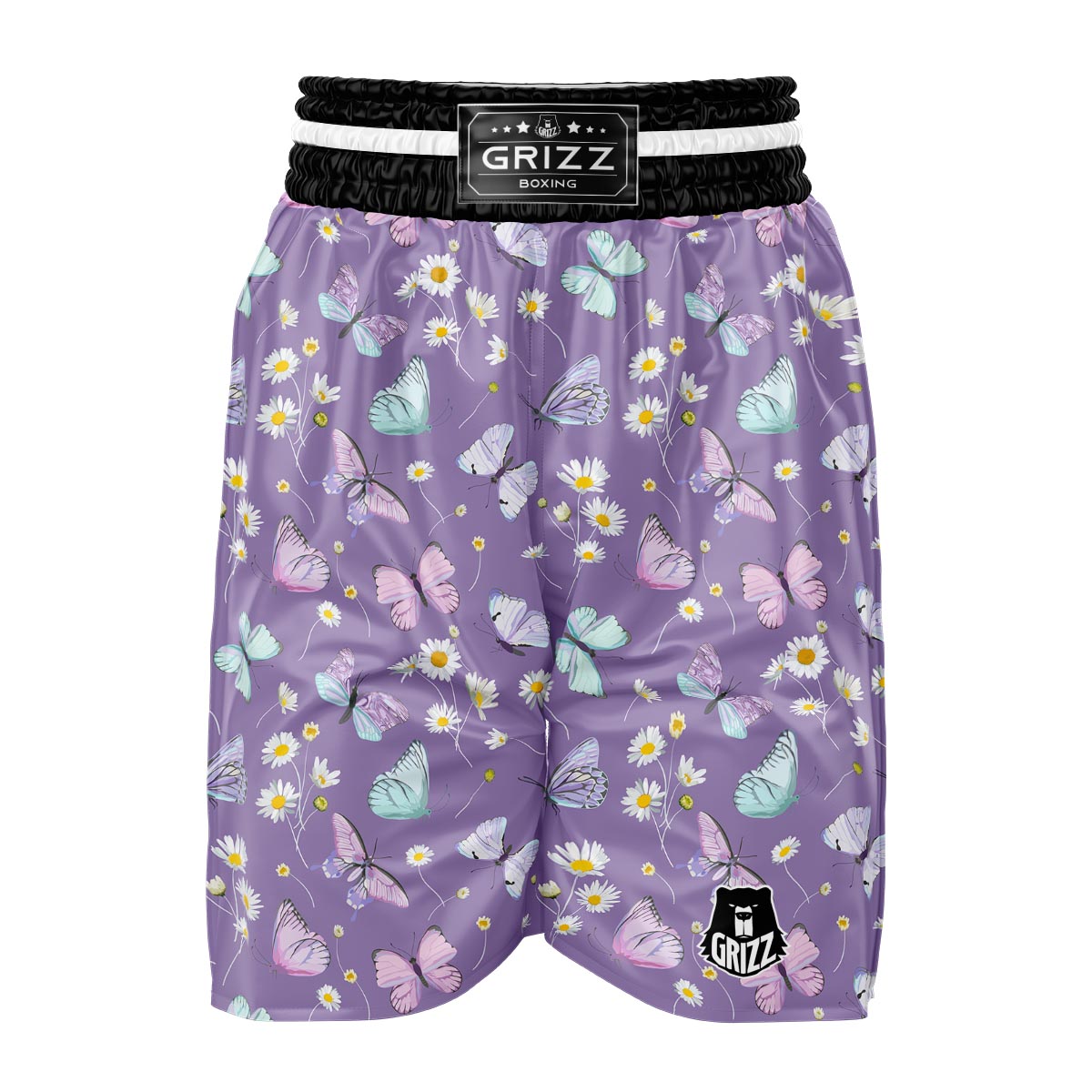 Butterfly Spring Print Pattern Boxing Shorts-grizzshop