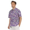 Butterfly Spring Print Pattern Men's Short Sleeve Shirts-grizzshop