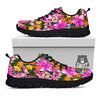 Butterfly Tropical Print Pattern Black Sneaker-grizzshop