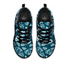 Butterfly Turquoise Print Pattern Black Sneaker-grizzshop